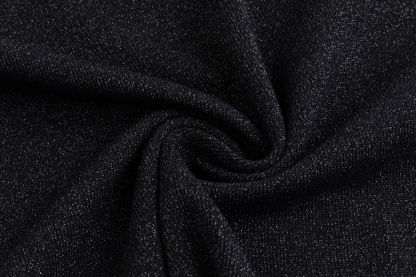 Metallic Silver Knit Turtleneck