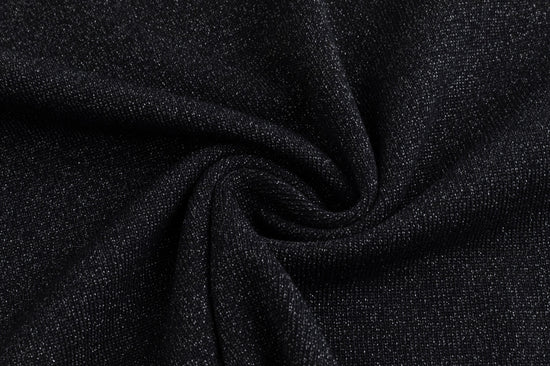 Metallic Silver Knit Turtleneck