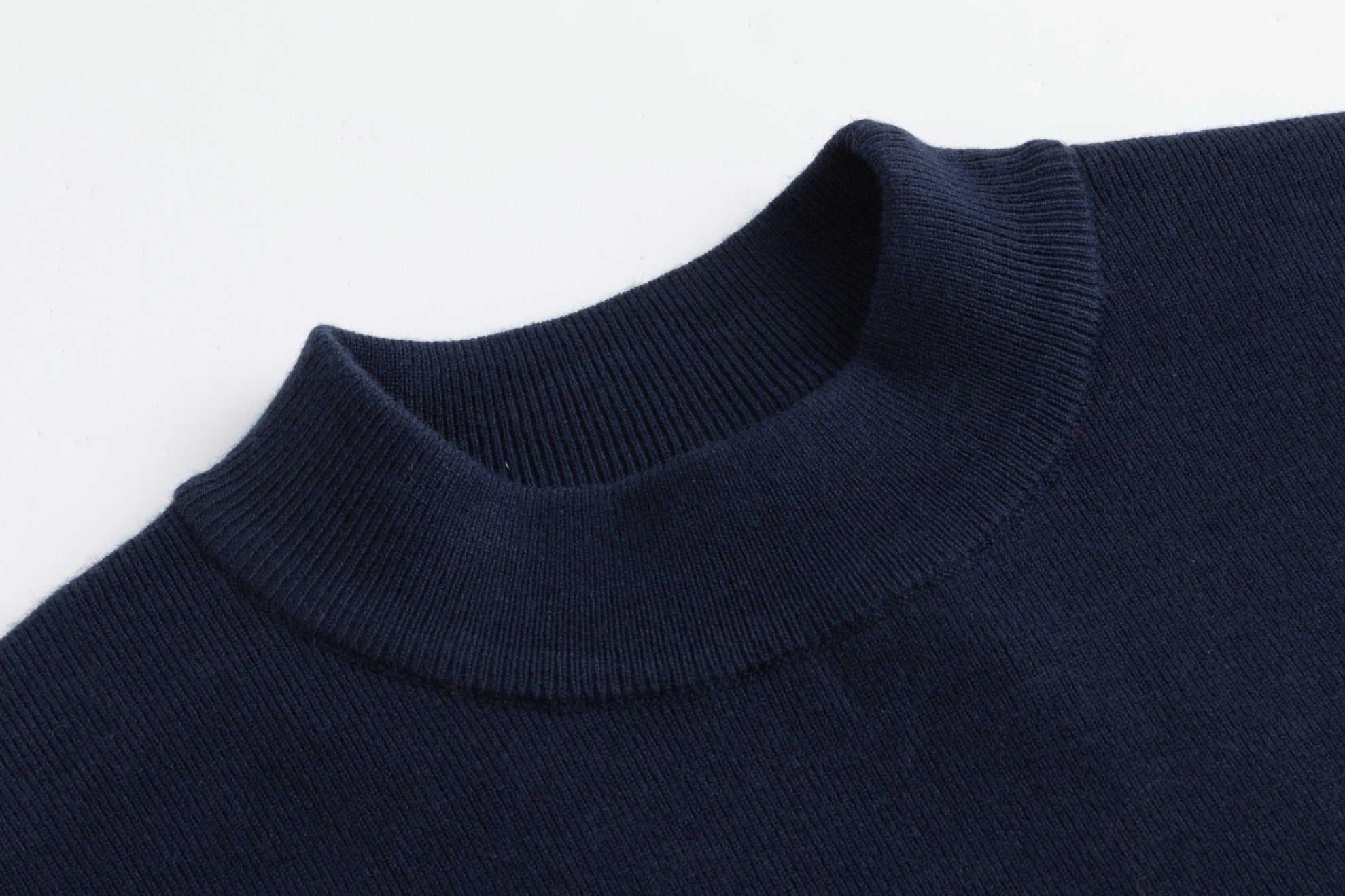 Navy Multi Patterned Mesh Dress With Attached Knit