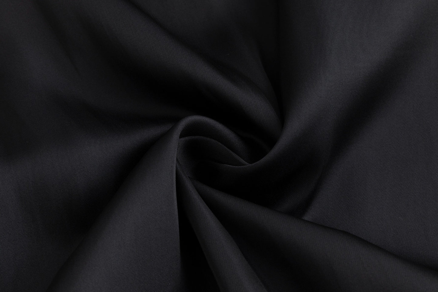 Satin Dress With Knit Floral Overlay - Black