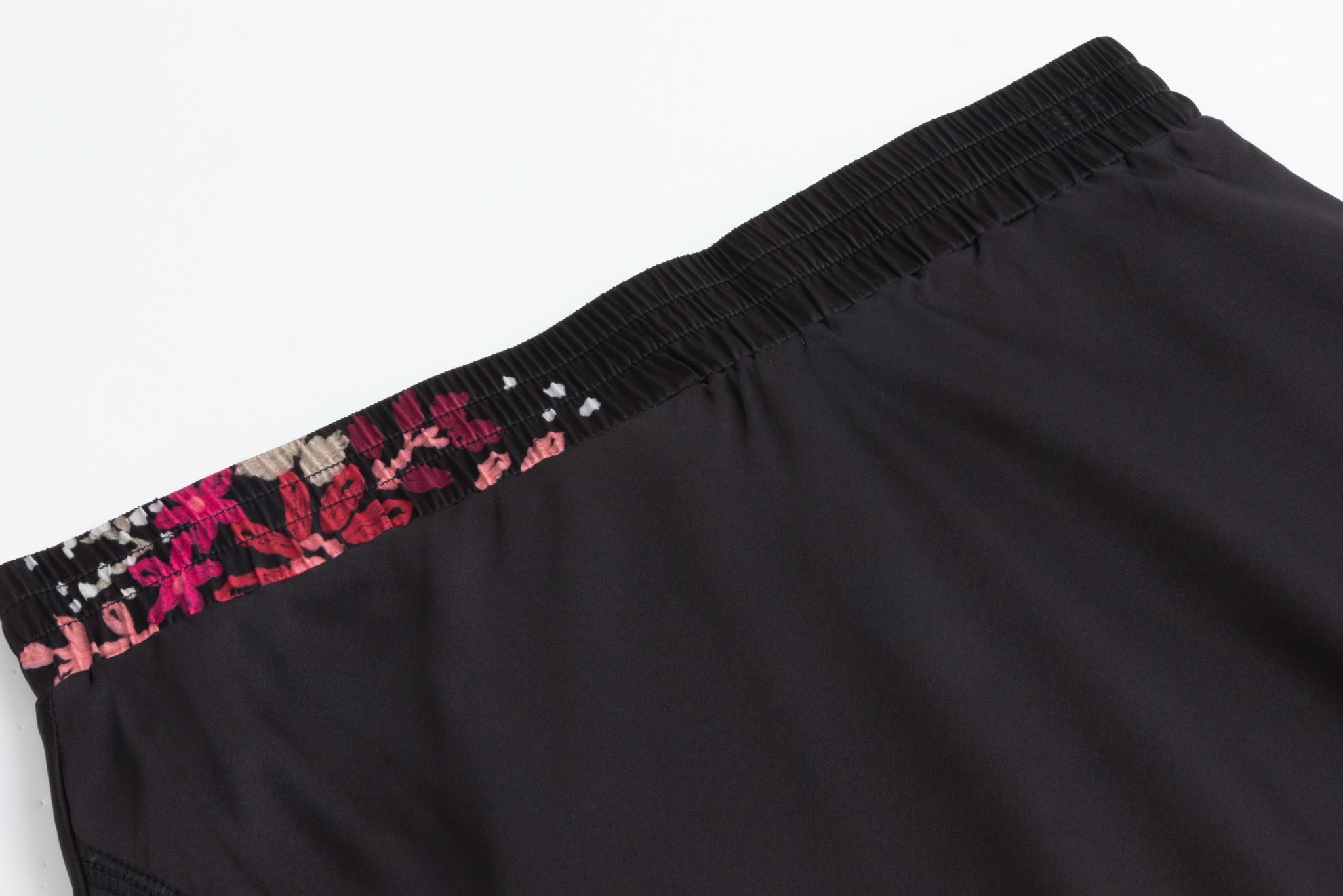 Black Slip With Pink Floral Print