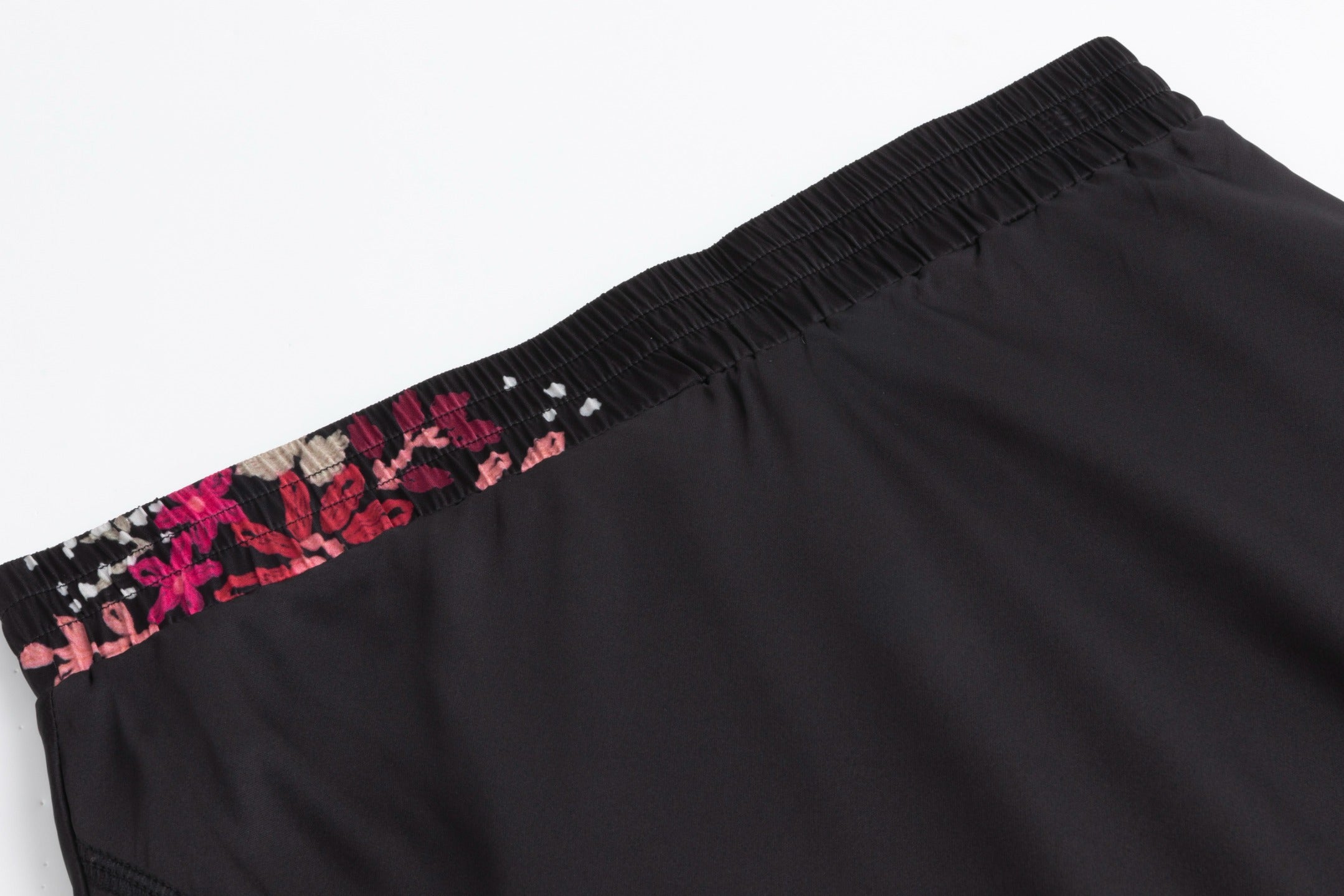 Black Slip With Pink Floral Print