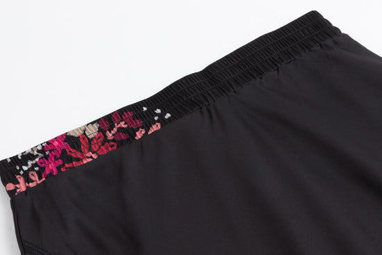 Black Slip With Pink Floral Print