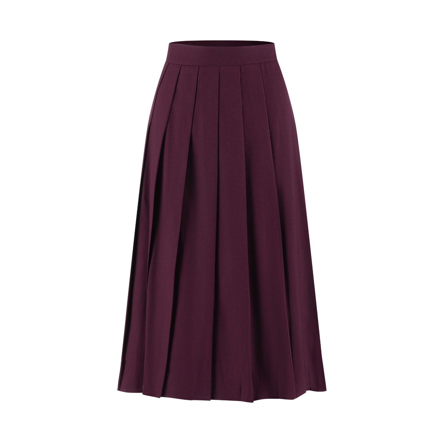 Purple Pleated Skirt