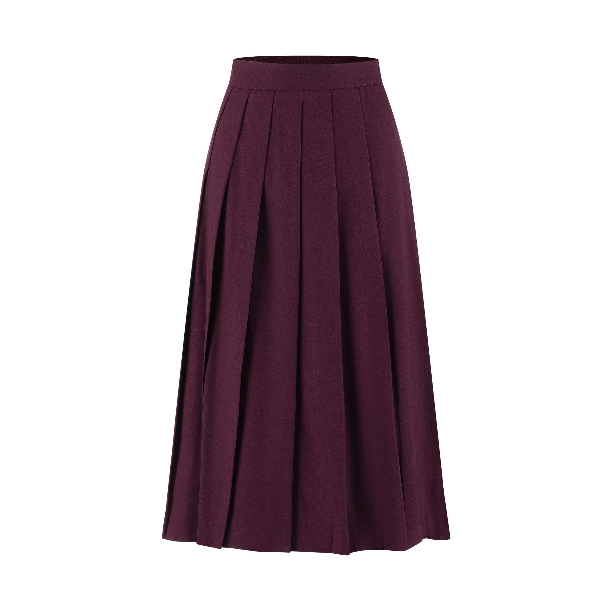 Purple Pleated Skirt