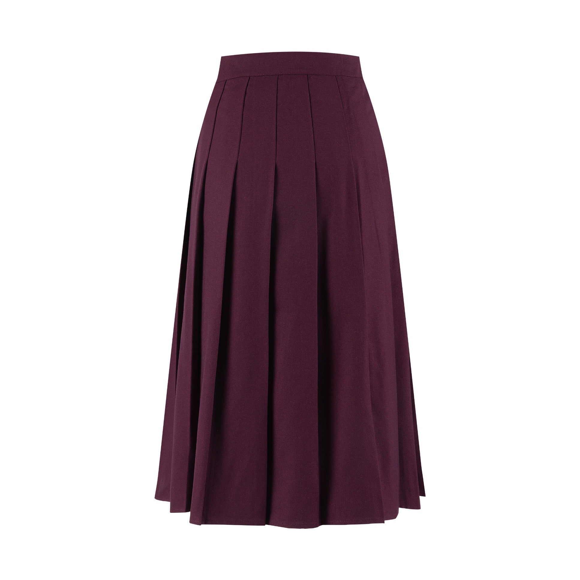 Purple Pleated Skirt