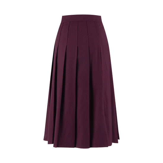 Purple Pleated Skirt