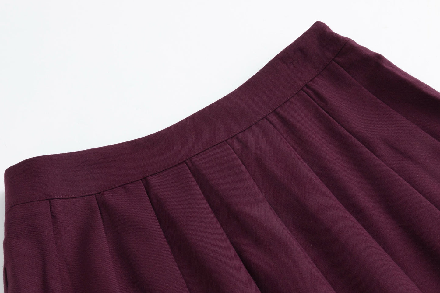 Purple Pleated Skirt