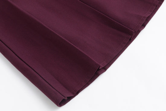 Purple Pleated Skirt
