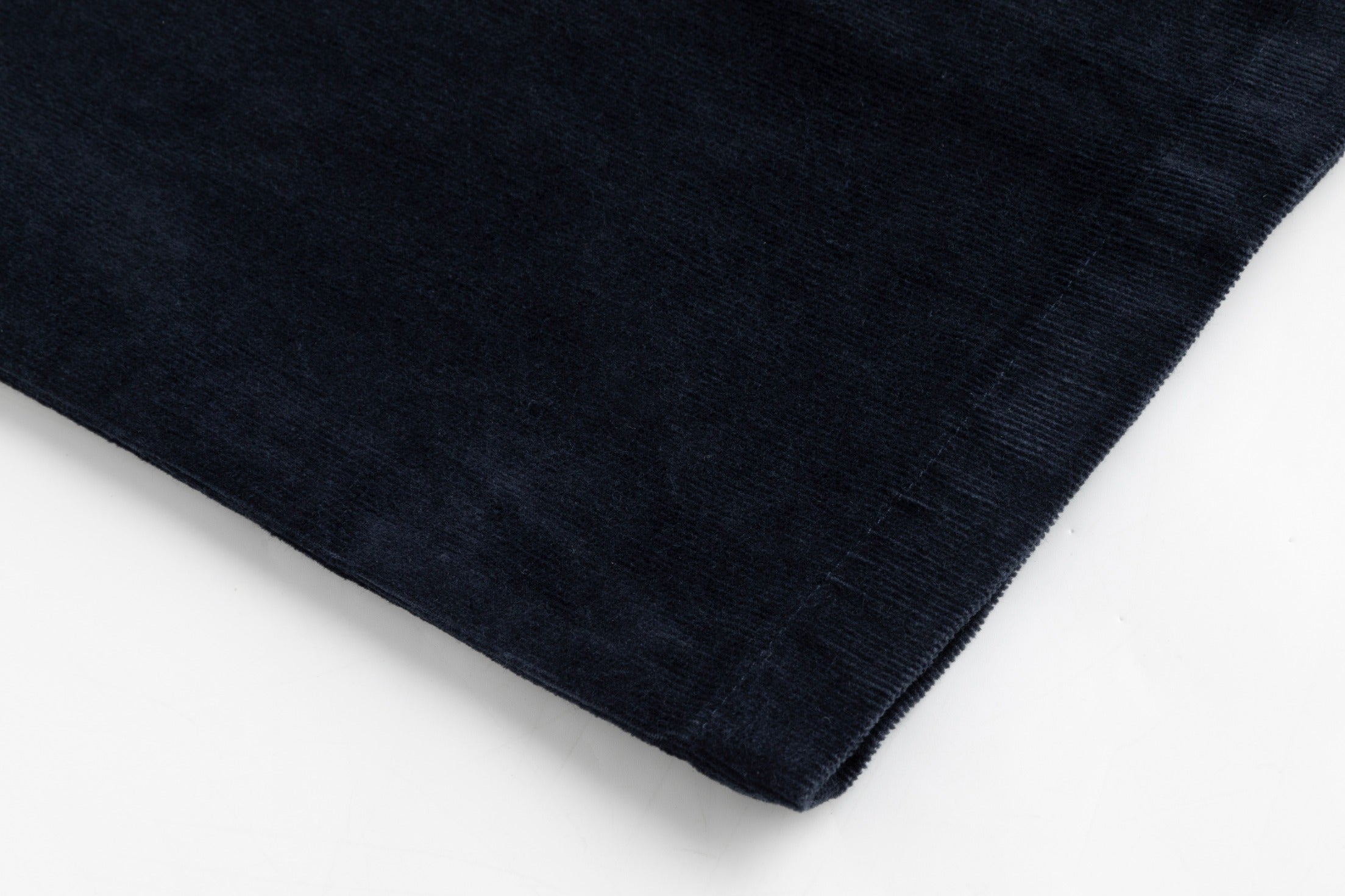 Corduroy Skirt With Drawstring - Navy