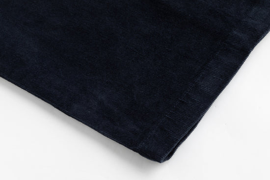 Corduroy Skirt With Drawstring - Navy