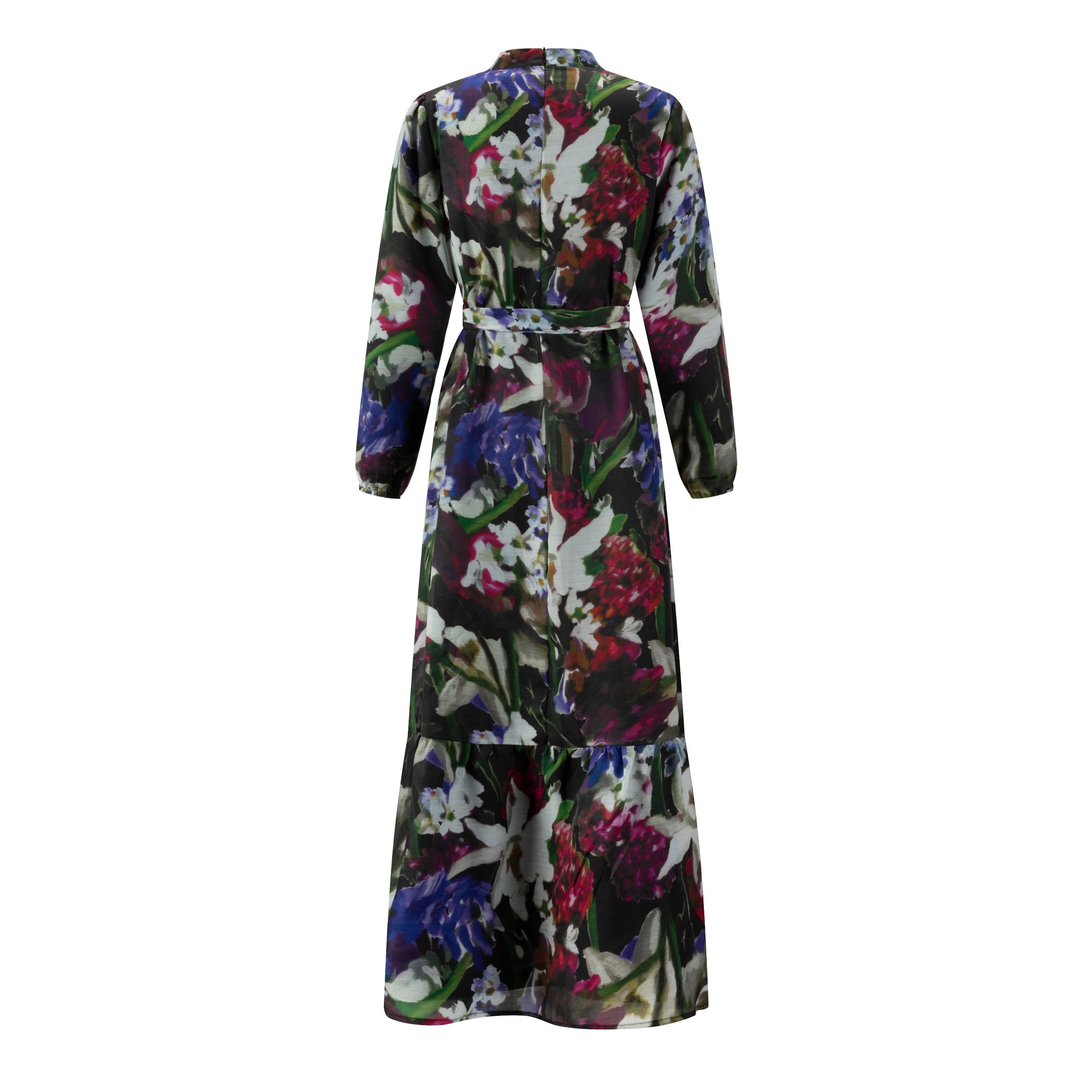 Black Multicolored Floral Dress