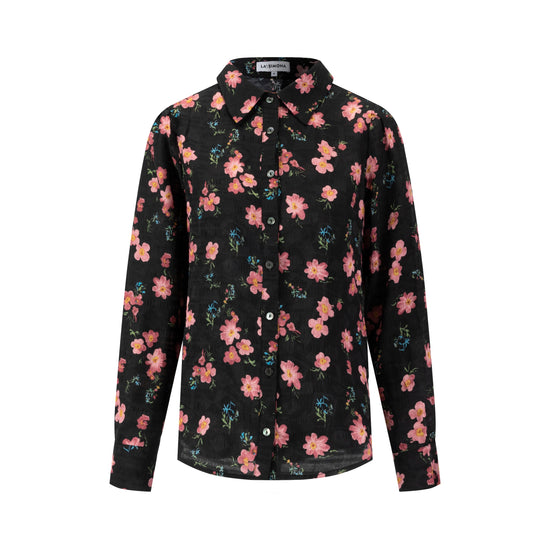 Pink Floral Blouse