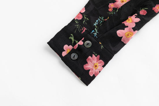 Pink Floral Blouse