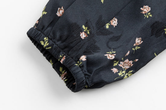 Pink And Green Floral Jumper With Blouse Overlay