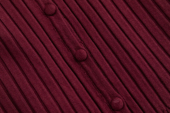 Multicolored Floral Dress With Rust Brown Cardigan