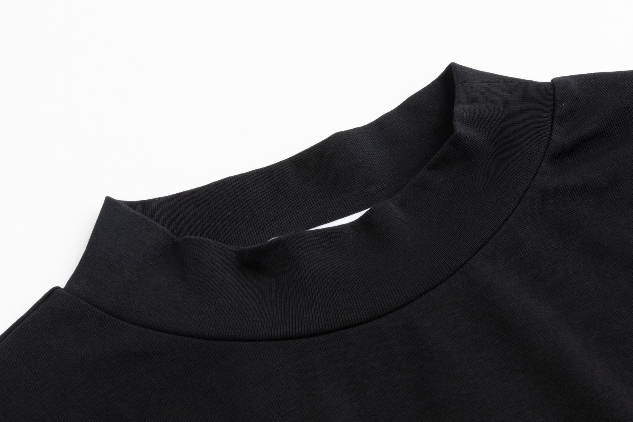 Black Mock Neck With Pockets On Sleeve