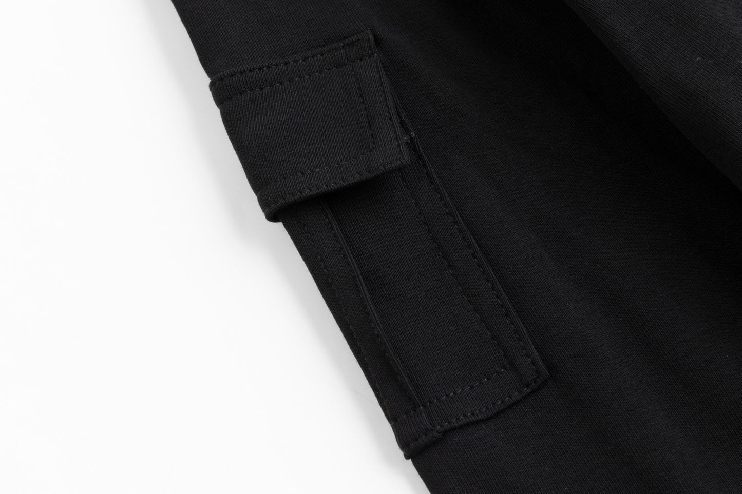 Black Mock Neck With Pockets On Sleeve