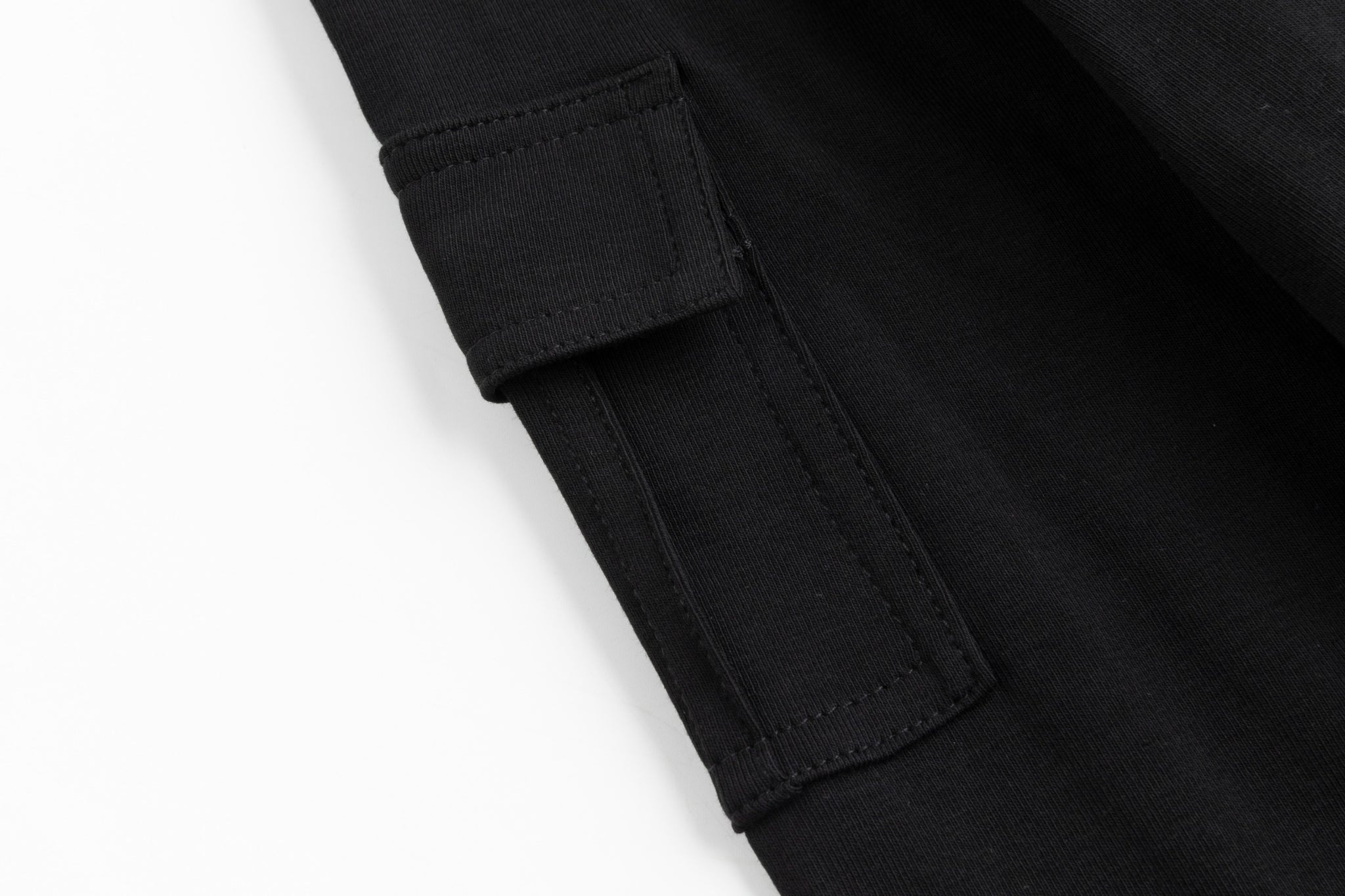 Black Mock Neck With Pockets On Sleeve