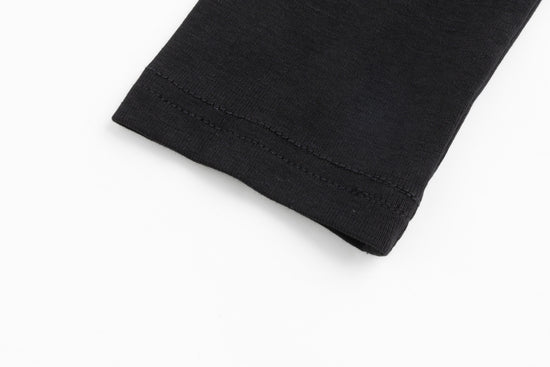 Black Mock Neck With Pockets On Sleeve