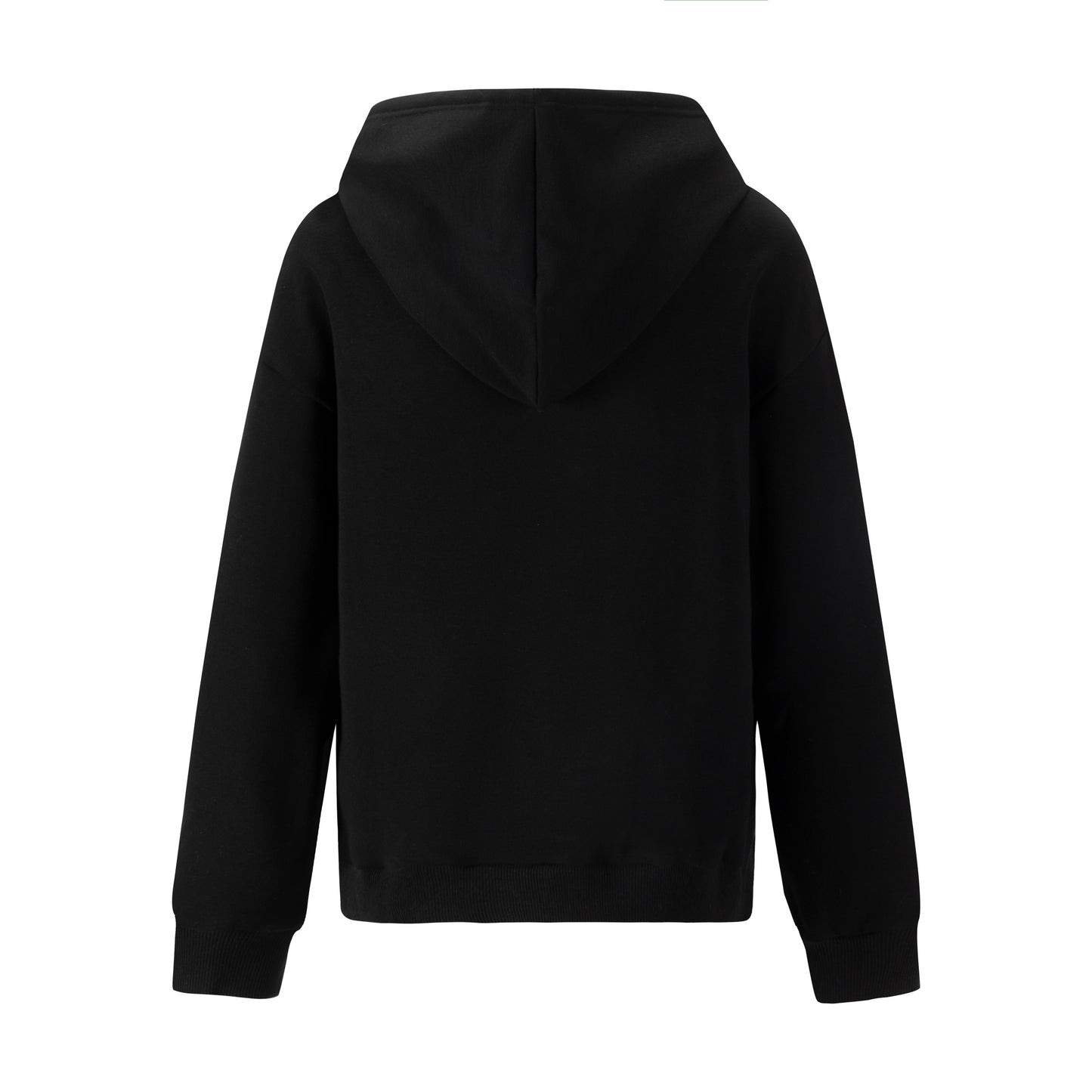 Hoodie With Colorful Strings - Black