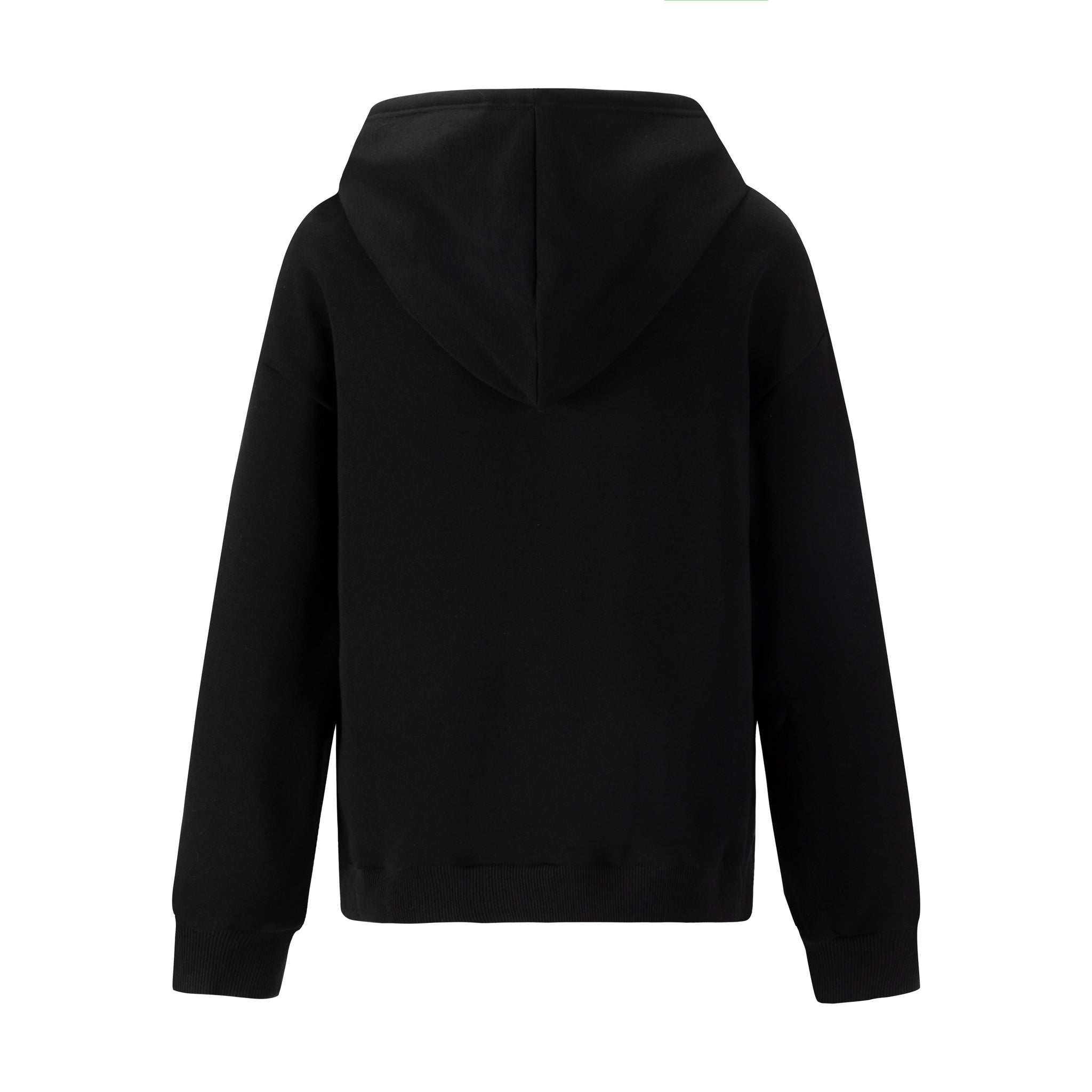 Hoodie With Colorful Strings - Black