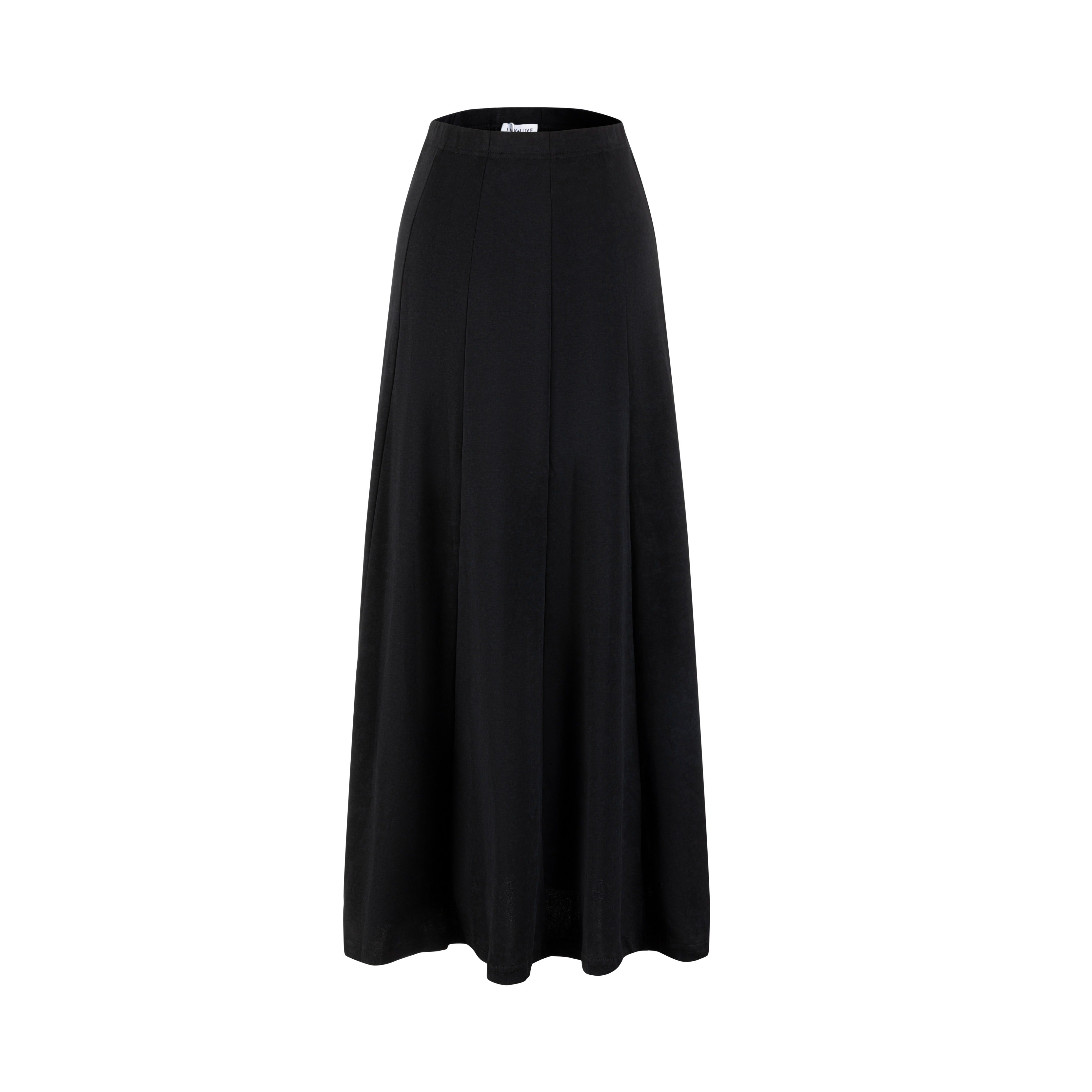 Panelled Skirt - Black Wash