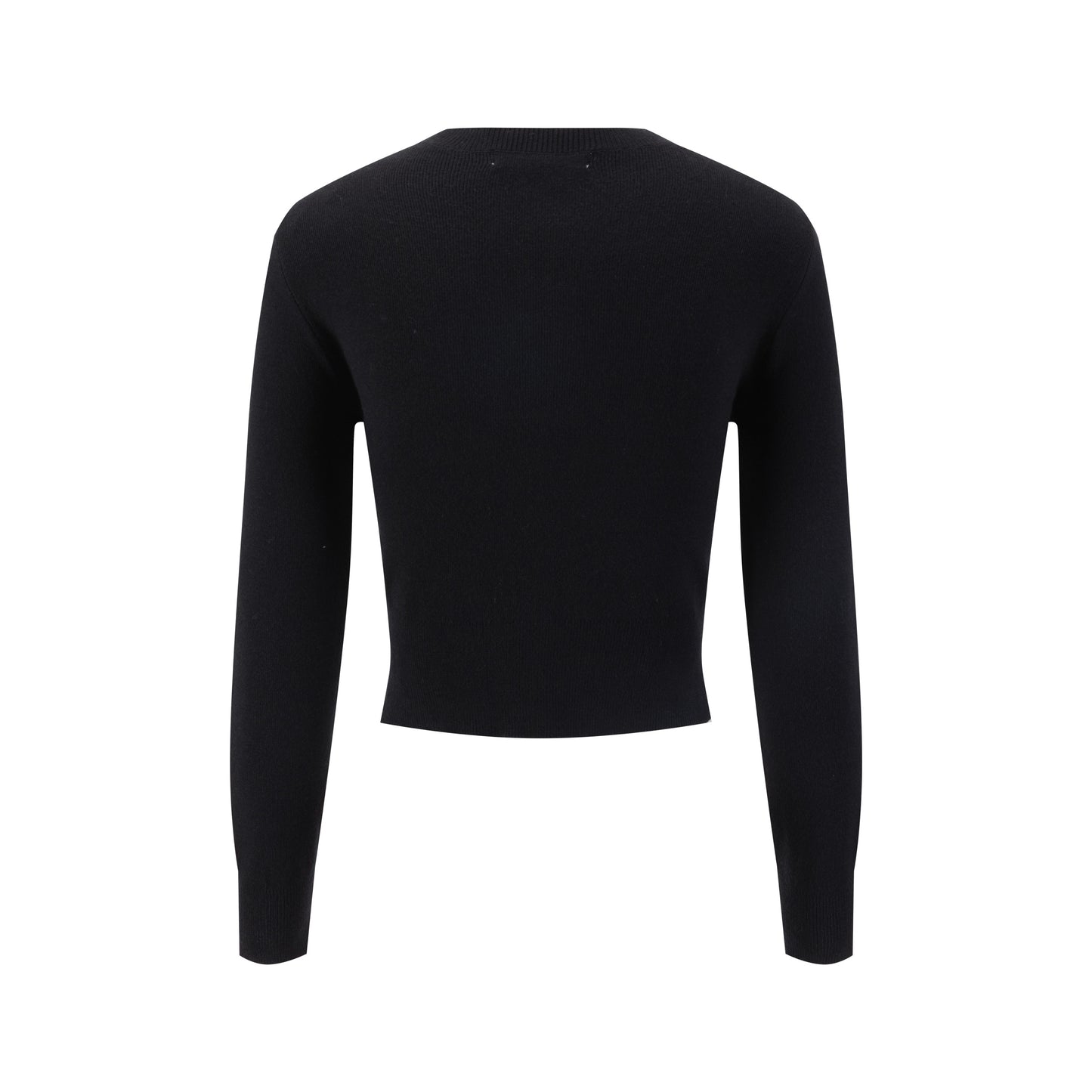 Burgundy Knit Cardigan With Pink And Green Embroidery