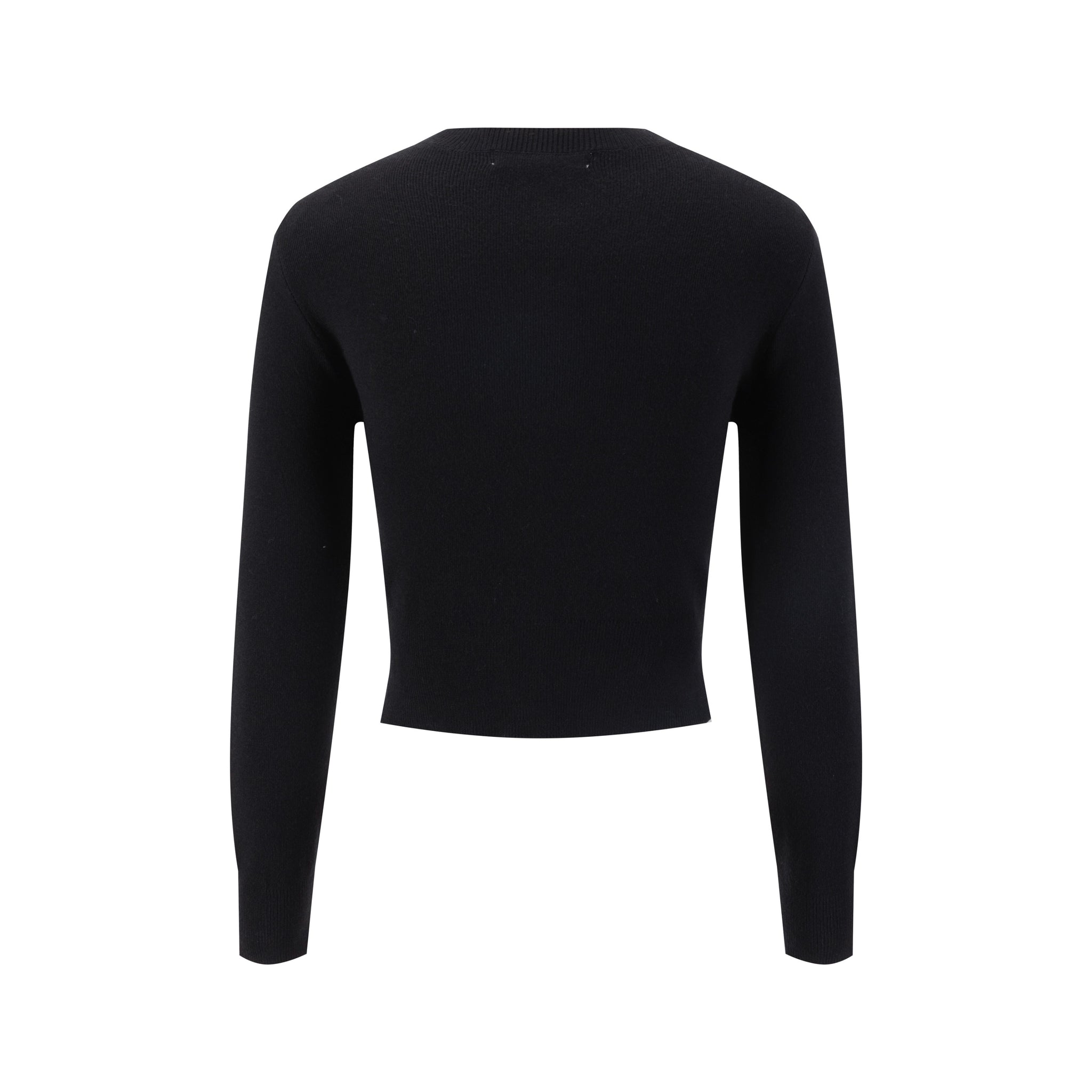 Burgundy Knit Cardigan With Pink And Green Embroidery