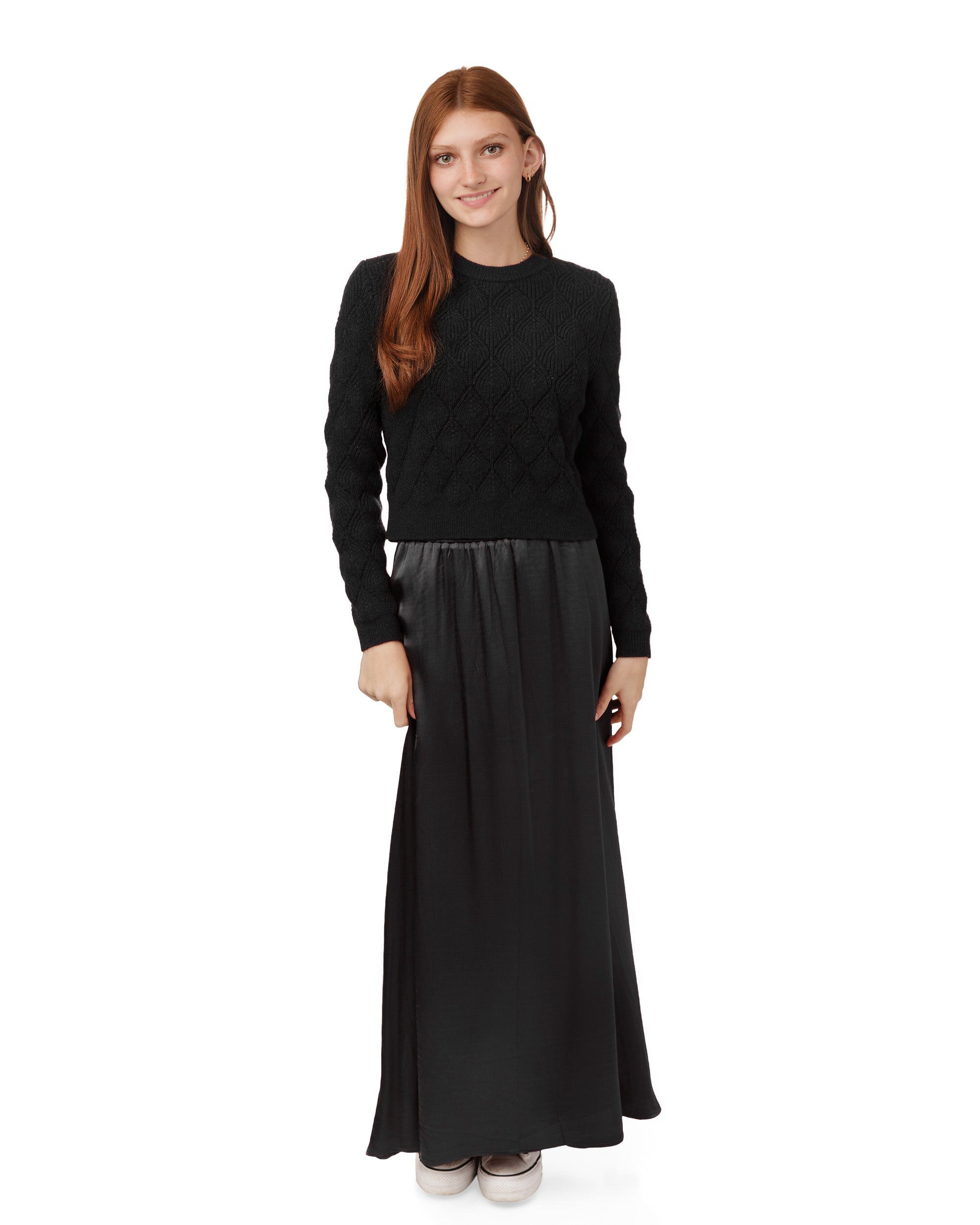 Crochet Sweater - Black
