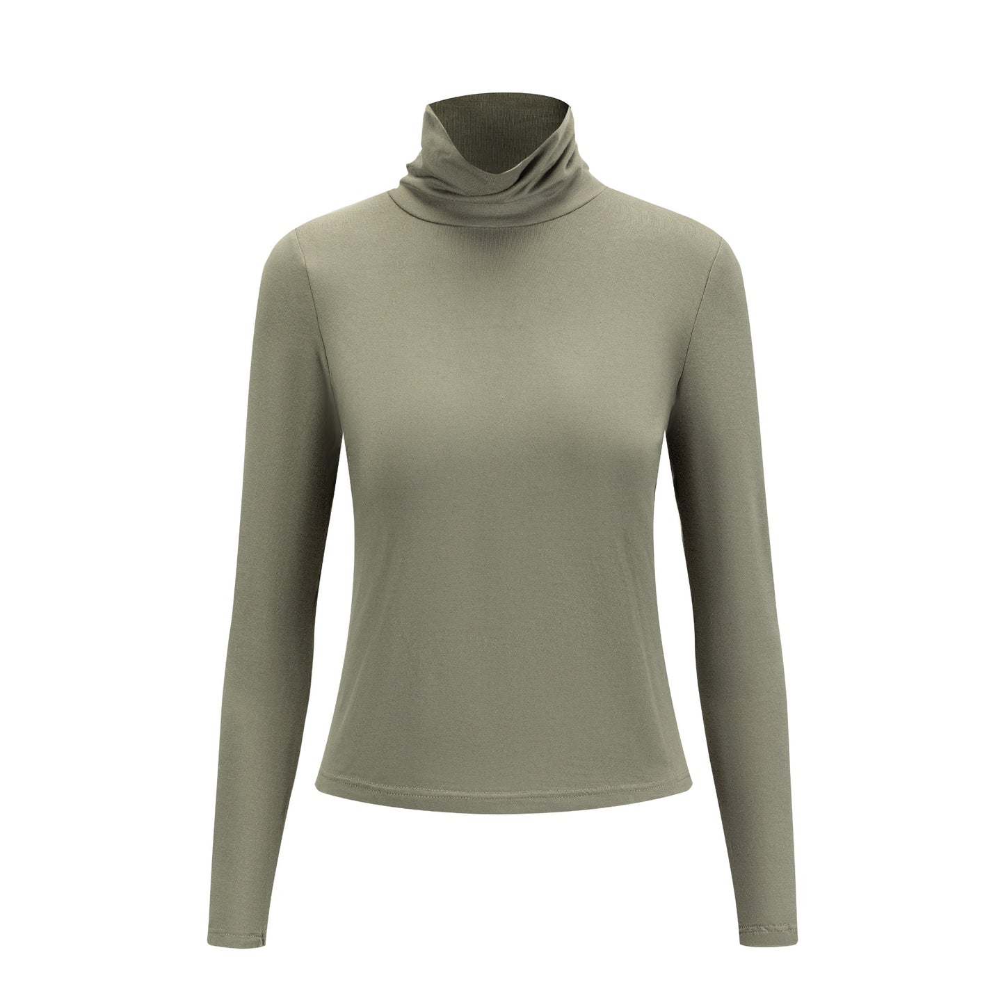 Flat Mock Neck - Sage Green