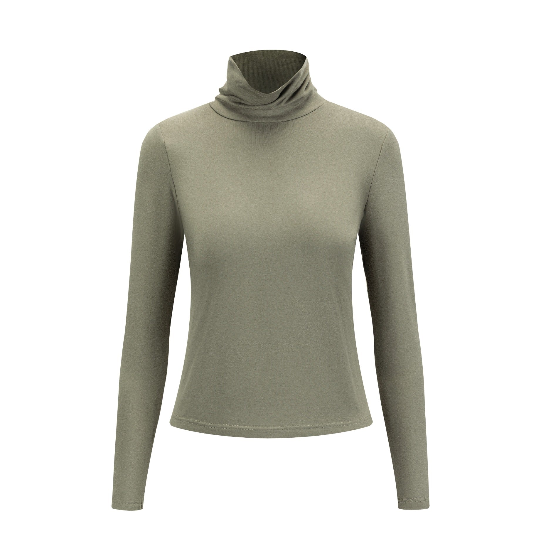 Flat Mock Neck - Sage Green