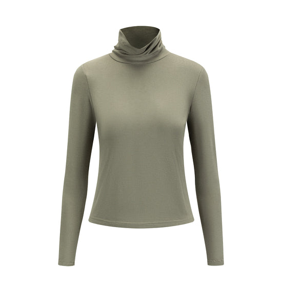 Flat Mock Neck - Sage Green