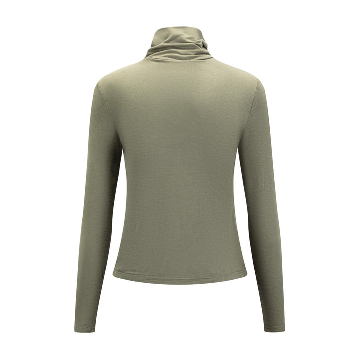Flat Mock Neck - Sage Green