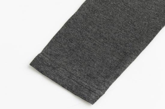 Flat Mock Neck - Heather Grey
