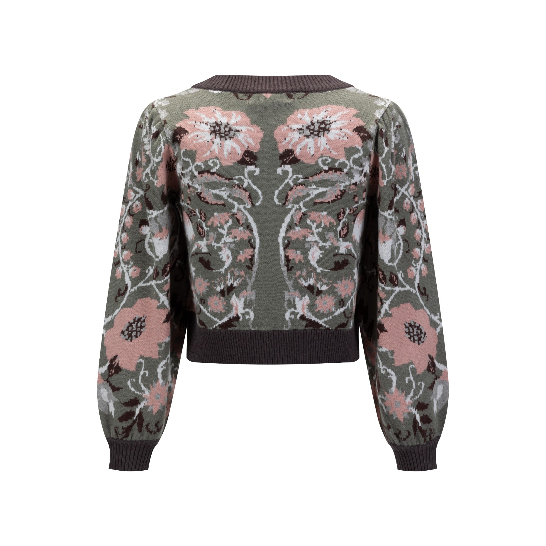 Floral Cardigan - Sage