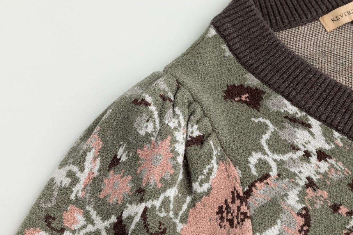 Floral Cardigan - Sage