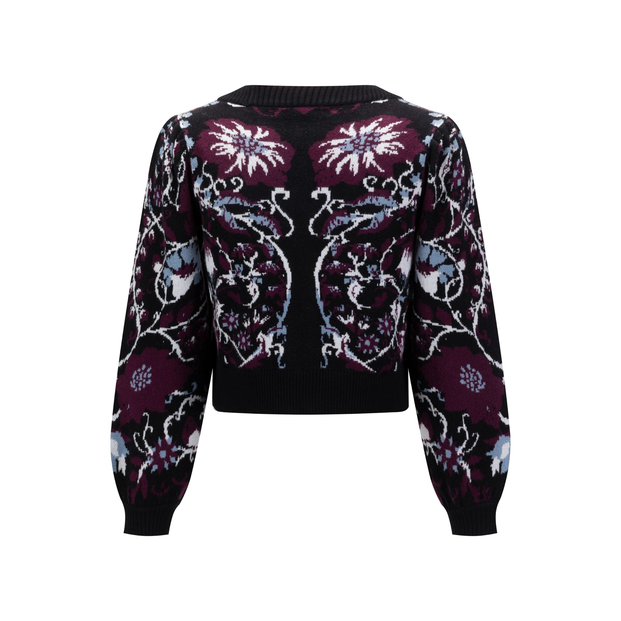 Floral Cardigan - Black
