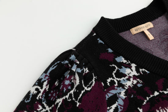 Floral Cardigan - Black