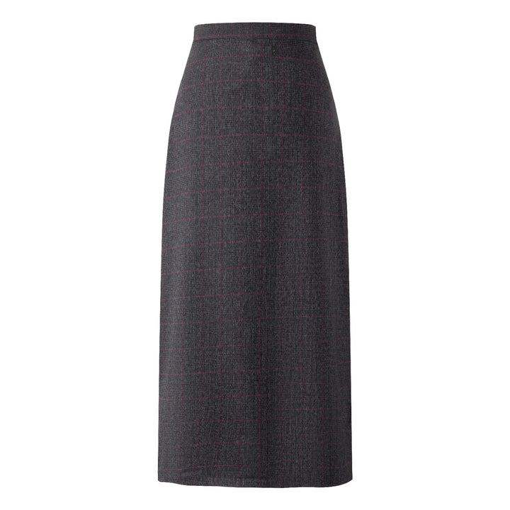 Plaid Skirt - Heather Grey