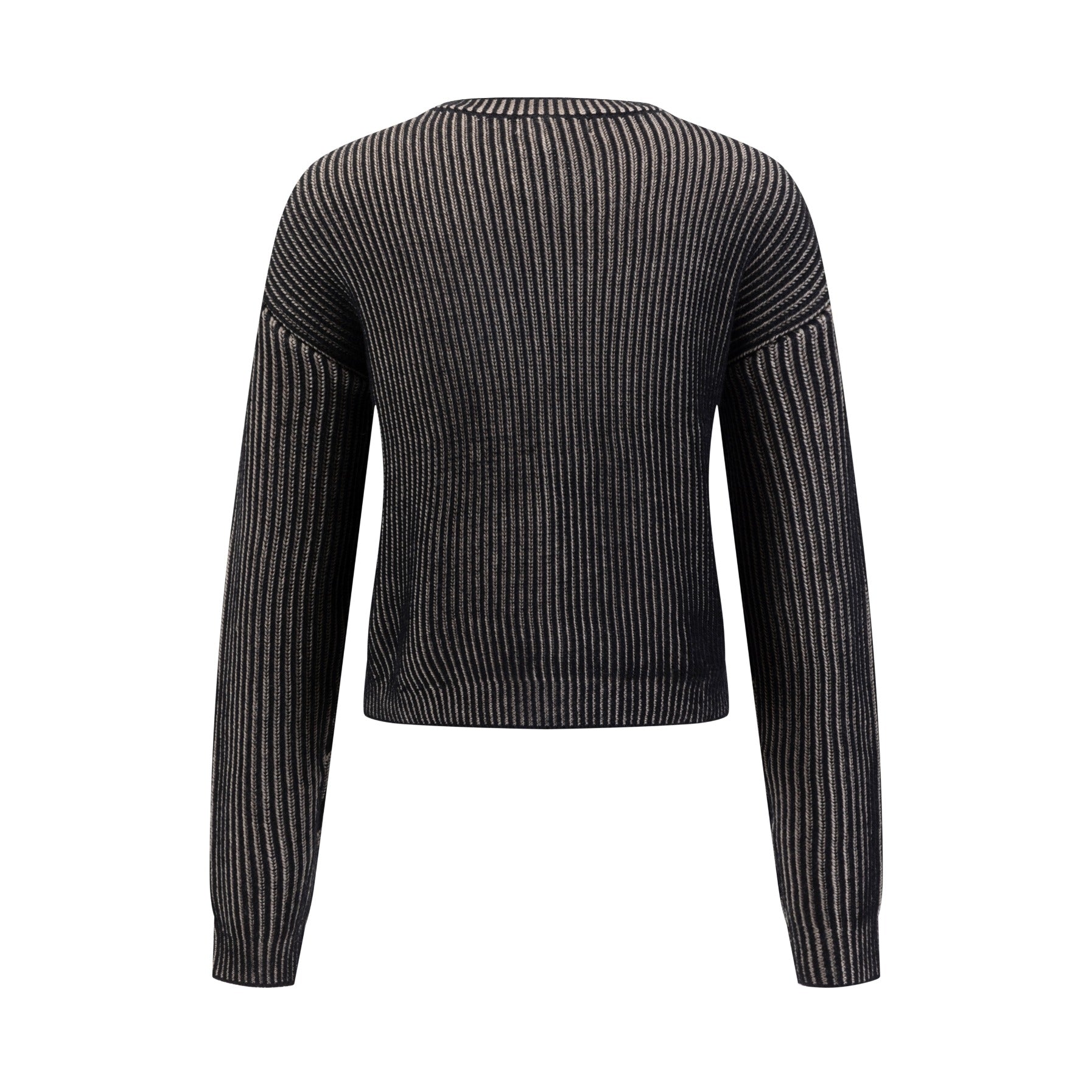 Knit Sweater - Tan/Black