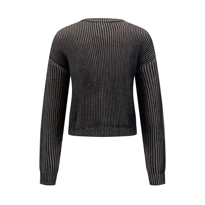 Knit Sweater - Tan/Black
