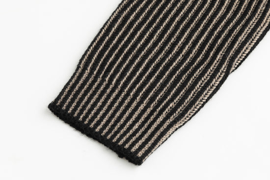 Knit Sweater - Tan/Black