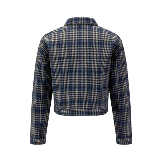 Plaid Jacket - Brown Pocket