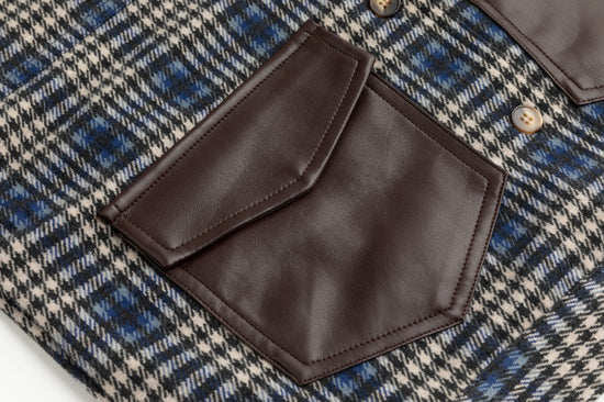 Plaid Jacket - Brown Pocket