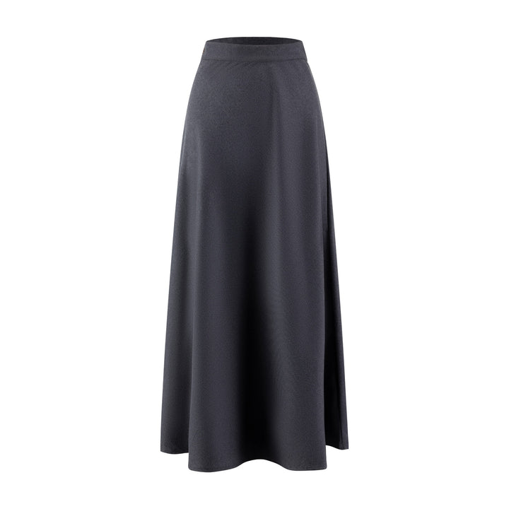 Wool Skirt - Heather Grey