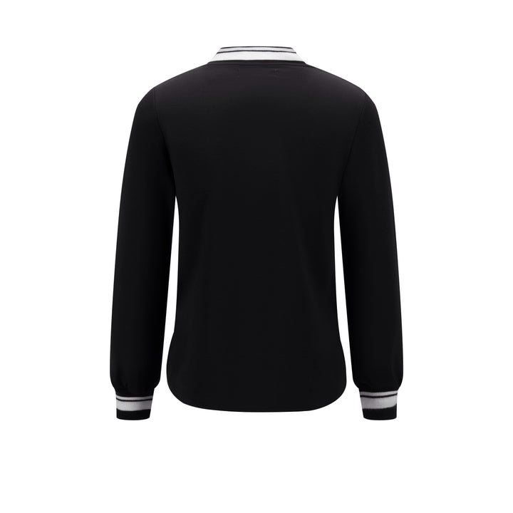 Scuba V Neck Top - Black