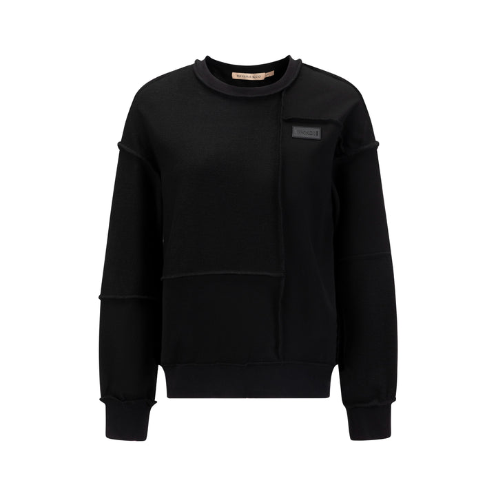 Raw Edged Sweater - Black