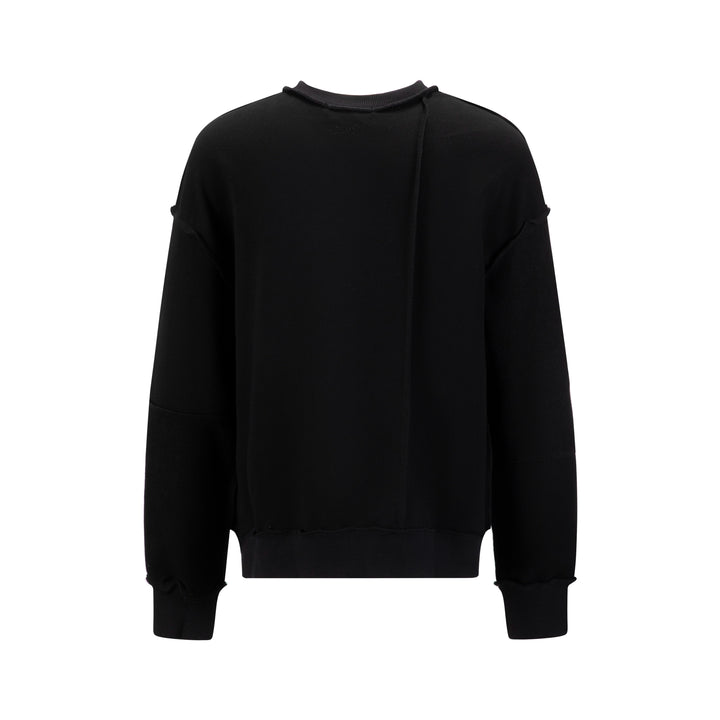 Raw Edged Sweater - Black