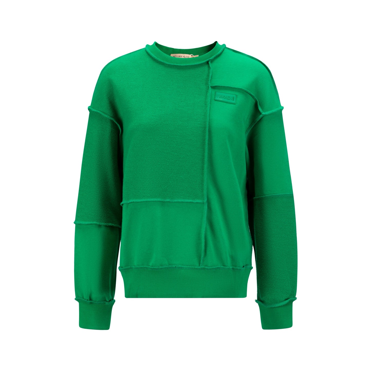 Raw Edged Sweater - Kelly Green